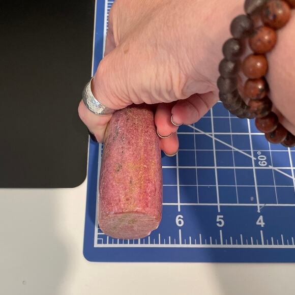 Pretty Pink Rhodonite Freeform - Picture 8 of 10